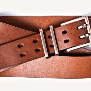686/ Westwell Voyager Men's Tan Leather Belt With Voyager Buckle